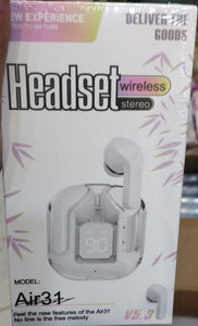 Air 31 Airpods – Wireless Bluetooth Air31 Ear Buds