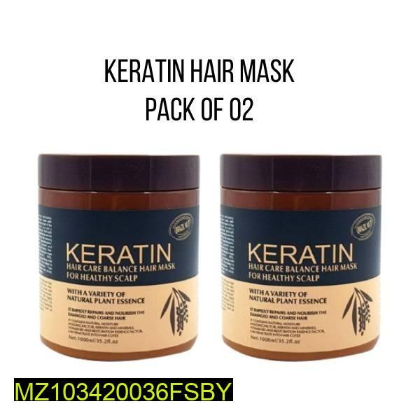 Keratin Hair Mask Treatment, 500ml - Pack Of 1 and 2