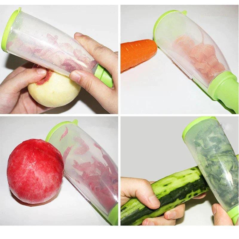 1pcs Bottle Peeler With Sharp Blade With Small Container